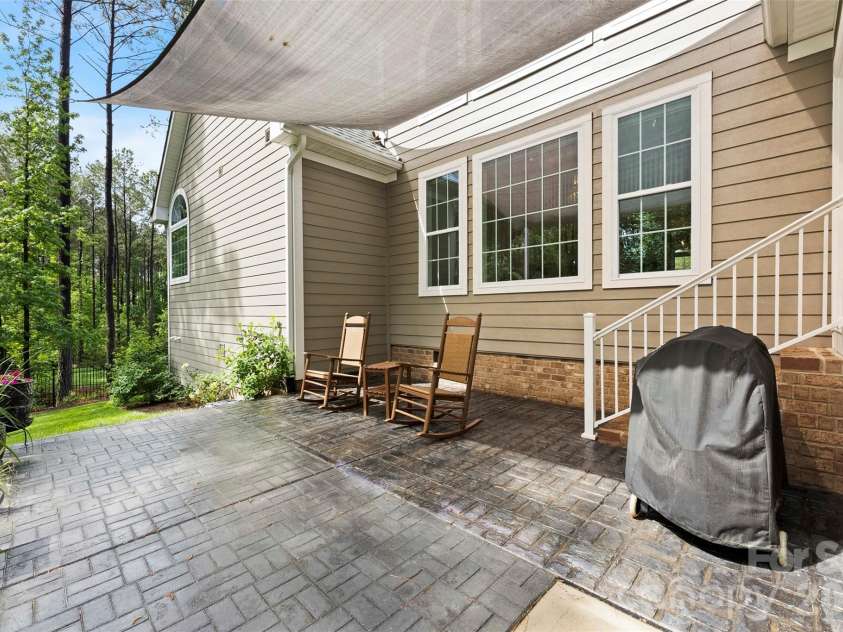 6296 Chimney Bluff Road, Lancaster, SC 29720.  MLS# CAR4369565, YatesRealty ID 18656. Back Patio