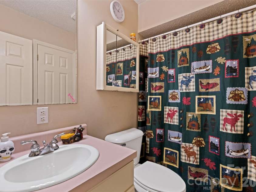 650 Creekside Drive, Maggie Valley, NC 28751.  MLS# CAR4335648, YatesRealty ID 18657. Basement Suite bathroom 