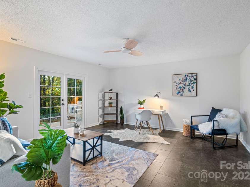 10 Evening Shade Drive, Weaverville, NC 28787.  MLS# CAR4308773, YatesRealty ID 1866. Downstairs Flex Space