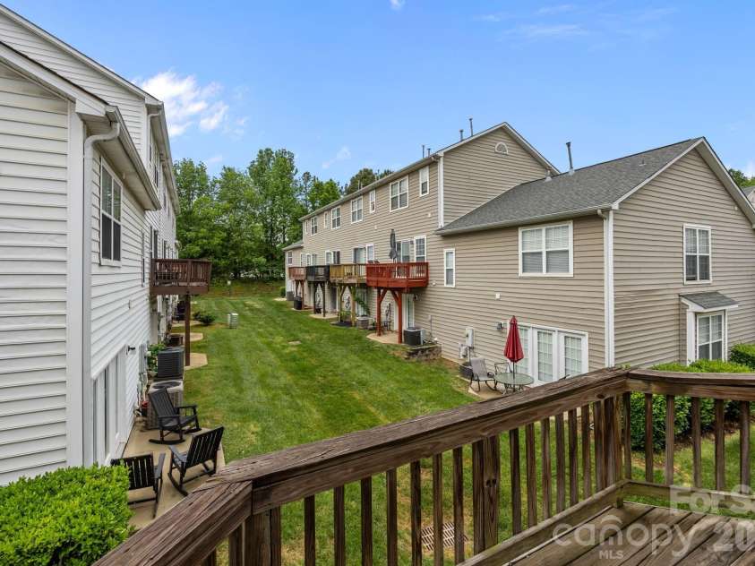 2750 Avalon Loop Road, Charlotte, NC 28269.  MLS# CAR4376282, YatesRealty ID 18660. View from Deck