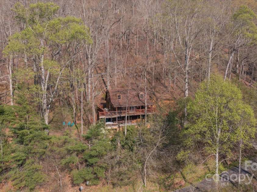 573 Countryside Drive, Waynesville, NC 28785.  MLS# CAR4244460, YatesRealty ID 18661. Aerial Shot