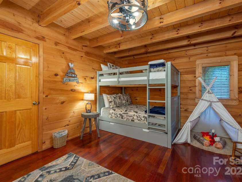 45 Ginger Lane, Waynesville, NC 28785.  MLS# CAR4256297, YatesRealty ID 18665. Bedroom on Main