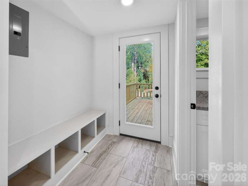 262 Pleasant Street, Spindale, NC 28160.  MLS# CAR4377078, YatesRealty ID 18676. Exit to Back Deck
