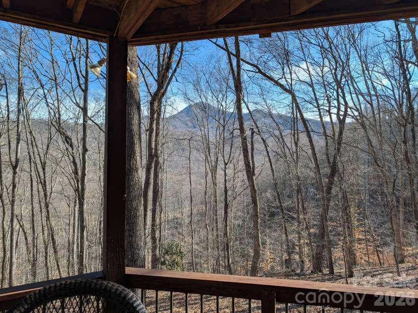38 Sutton Knob Road, Candler, NC 28715.  MLS# CAR4361951, YatesRealty ID 18692. View from the deck of Mt Pisgah