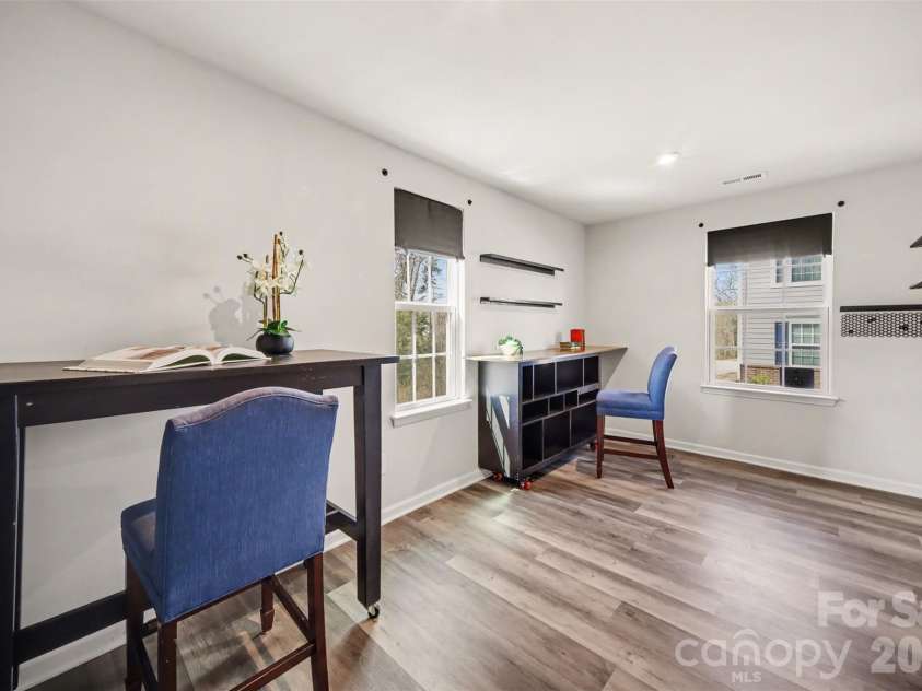 1211 May Apple Drive, Matthews, NC 28104.  MLS# CAR4349780, YatesRealty ID 18695. Flex space idea for a home office, creative studio, reading room or guest bedroom