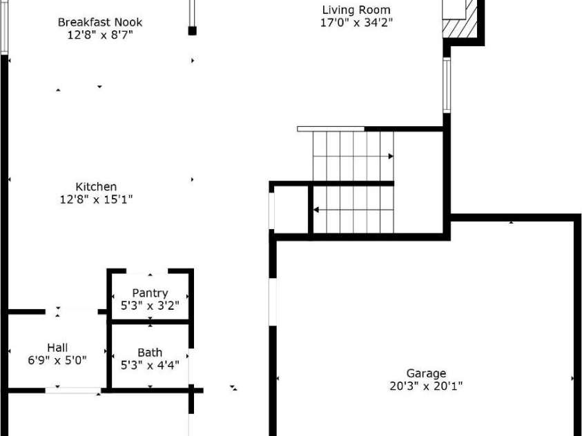 1918 Thoreau Way, York, SC 29745.  MLS# CAR4257653, YatesRealty ID 18708. First Story Floor Plan