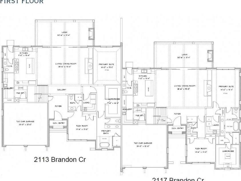 2113 Brandon Circle, Charlotte, NC 28211.  MLS# CAR4257316, YatesRealty ID 18715. Main Level Floor Plan