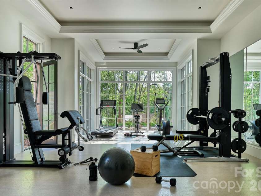 433 Highland Forest Drive, Charlotte, NC 28270.  MLS# CAR4378421, YatesRealty ID 18721. Gym