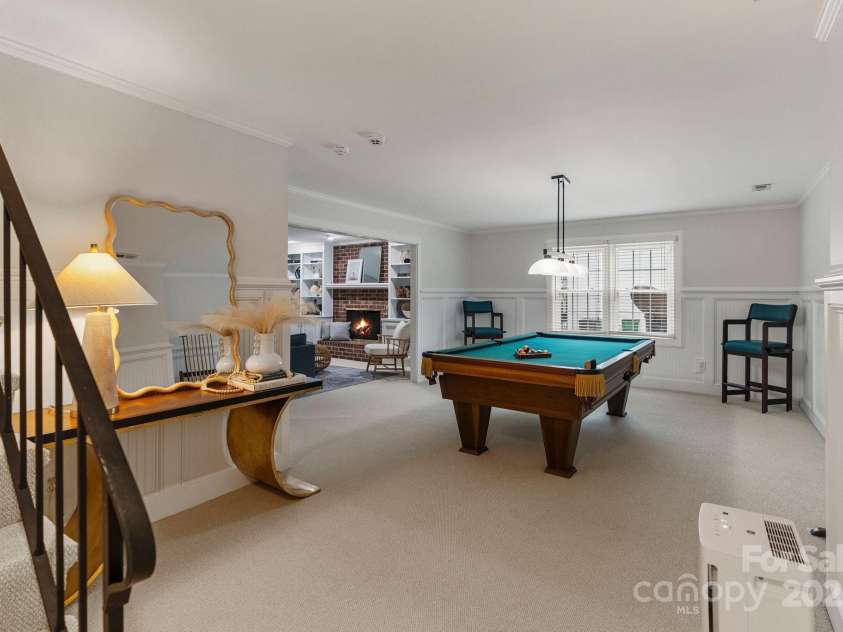 5125 Winding Brook Road, Charlotte, NC 28226.  MLS# CAR4241035, YatesRealty ID 18729. Basement Billiard Room