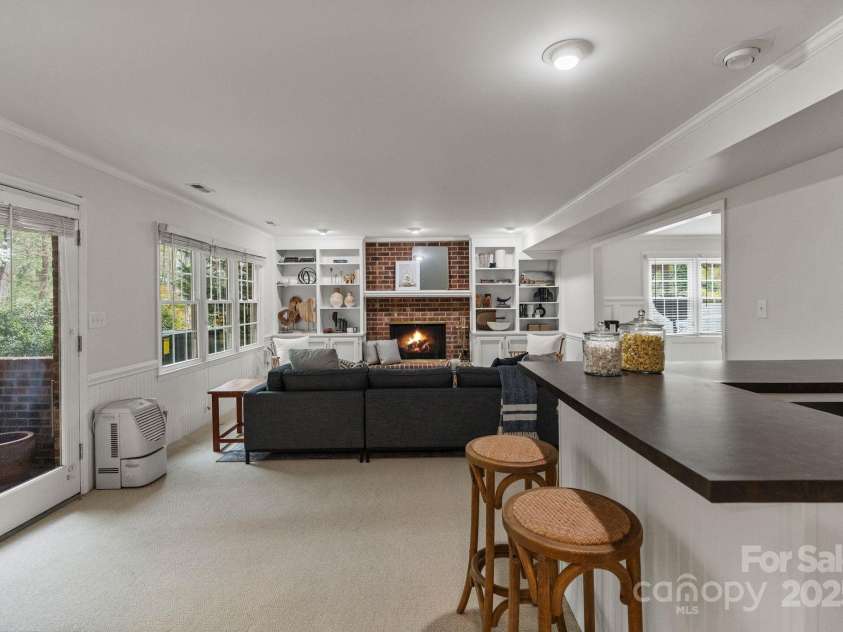 5125 Winding Brook Road, Charlotte, NC 28226.  MLS# CAR4241035, YatesRealty ID 18729. Large Rec Room is multifunctional