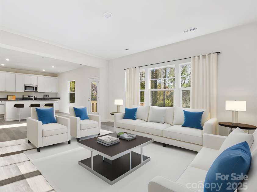 3258 Killian Road, Lincolnton, NC 28092.  MLS# CAR4231509, YatesRealty ID 1873. Virtually Staged Living Area to Kitchen