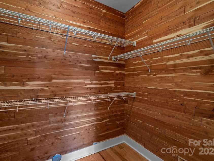 50 Mandolin Drive, Black Mountain, NC 28711.  MLS# CAR4264408, YatesRealty ID 18743. There is nothing better than a walk-in cedar-lined closet for storing the seasonal clothes you love.