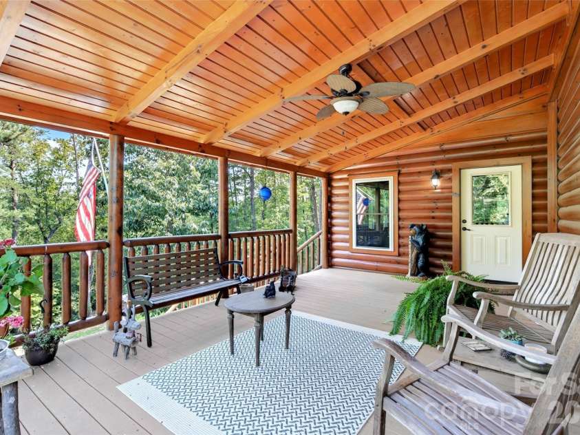 96 Boysenberry Drive, Nebo, NC 28761.  MLS# CAR4378024, YatesRealty ID 18759. Covered Front Porch