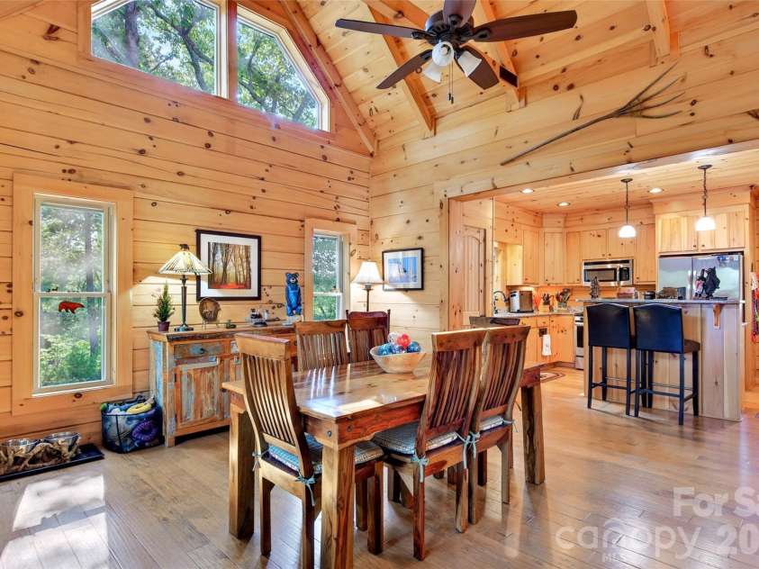 96 Boysenberry Drive, Nebo, NC 28761.  MLS# CAR4378024, YatesRealty ID 18759. Dining Area