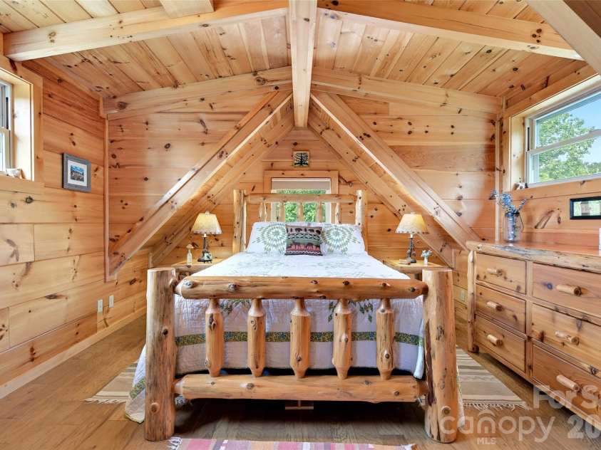 96 Boysenberry Drive, Nebo, NC 28761.  MLS# CAR4378024, YatesRealty ID 18759. Upstairs Bedroom