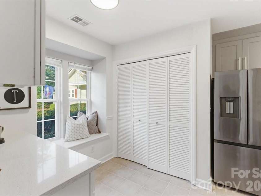 2705 New Hamlin Way, Charlotte, NC 28210.  MLS# CAR4358259, YatesRealty ID 18763. Laundry Closet in Kitchen