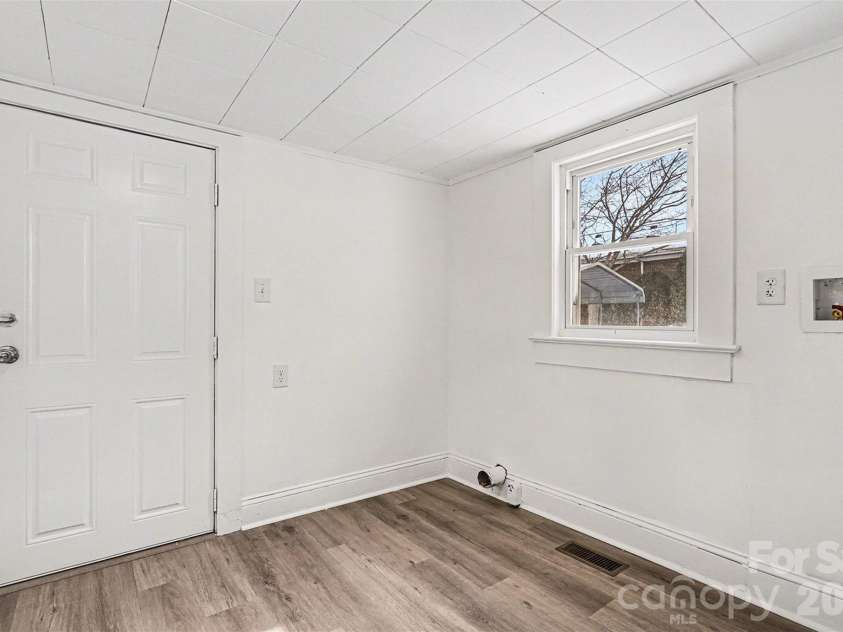 3042 Oxford Street, Claremont, NC 28610.  MLS# CAR4337240, YatesRealty ID 18766. Laundry Area & Back Door