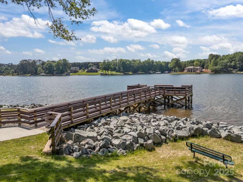104 Golden Bell Court, Mooresville, NC 28117.  MLS# CAR4258301, YatesRealty ID 18768. Stumpy creek fishing dock