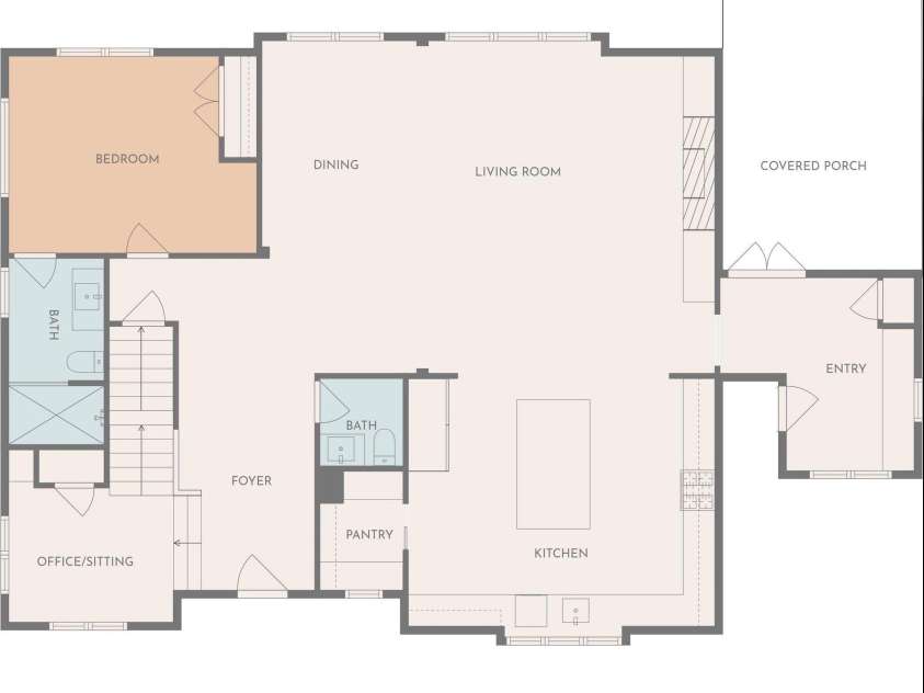 839 Drummond Avenue, Charlotte, NC 28205.  MLS# CAR4349252, YatesRealty ID 18778. Main floor plan