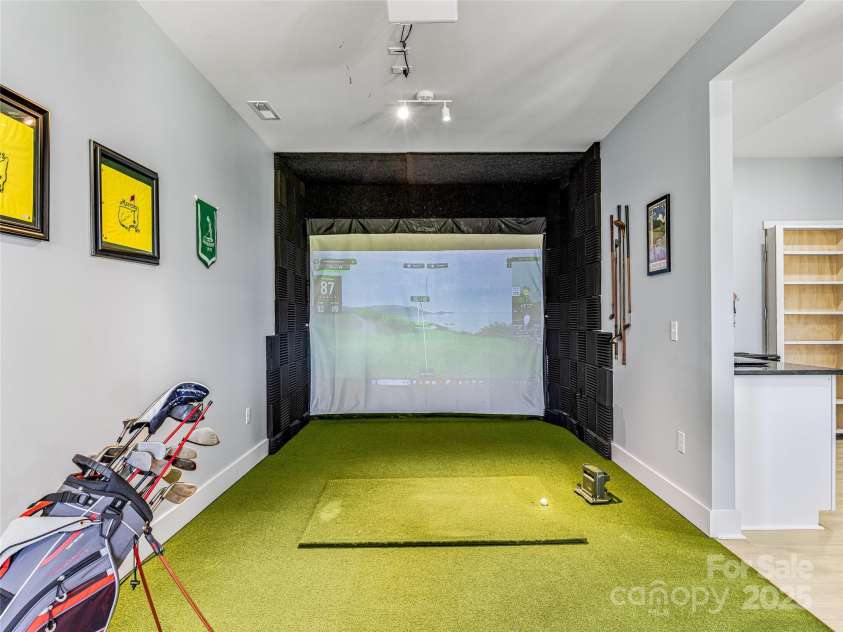 16 Pisgah Ridge Trail, Mills River, NC 28759.  MLS# CAR4257871, YatesRealty ID 18784. Golf Simulator on Lower Level.