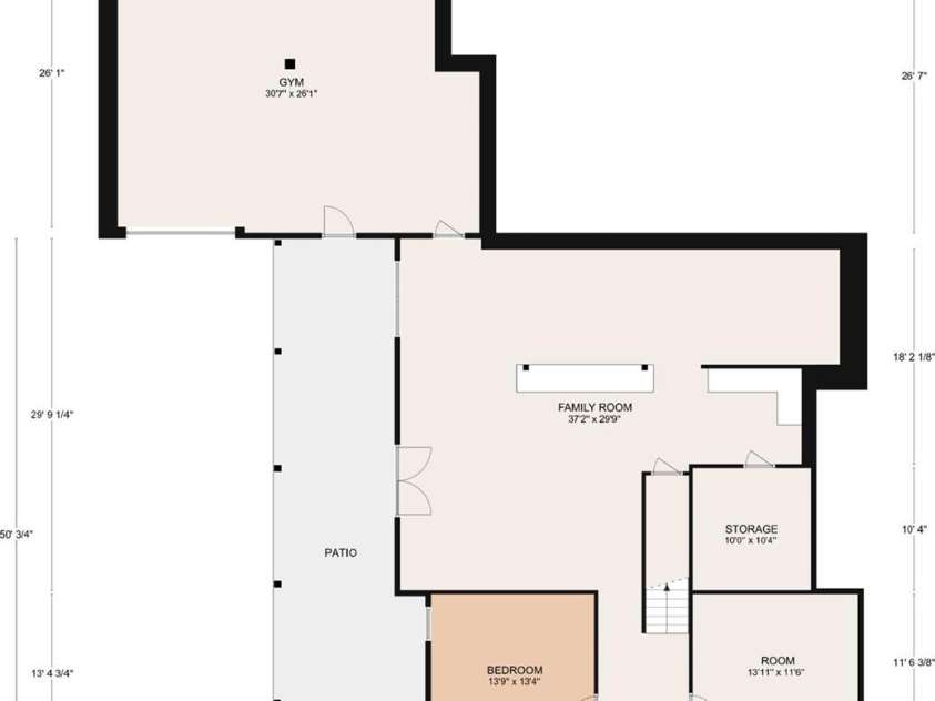 16 Pisgah Ridge Trail, Mills River, NC 28759.  MLS# CAR4257871, YatesRealty ID 18784. Lower Level Floor Plan