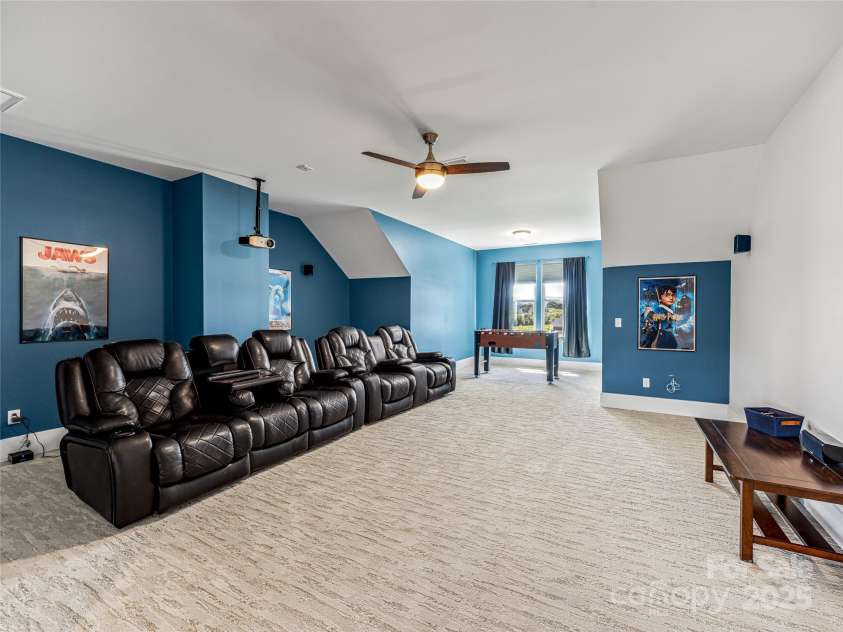 16 Pisgah Ridge Trail, Mills River, NC 28759.  MLS# CAR4257871, YatesRealty ID 18784. Theater Room on Upper Level