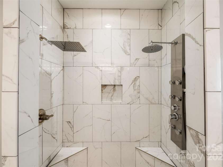 3911 Sandy Point Drive, York, SC 29745.  MLS# CAR4258405, YatesRealty ID 18785. Shower with double shower heads