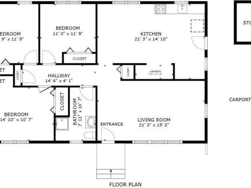 1806 Kingsley Drive, Albemarle, NC 28001.  MLS# CAR4345612, YatesRealty ID 18787. 