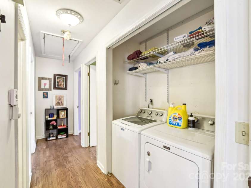 160 Lakota Lane, Tryon, NC 28782.  MLS# CAR4228822, YatesRealty ID 18789. Laundry closet