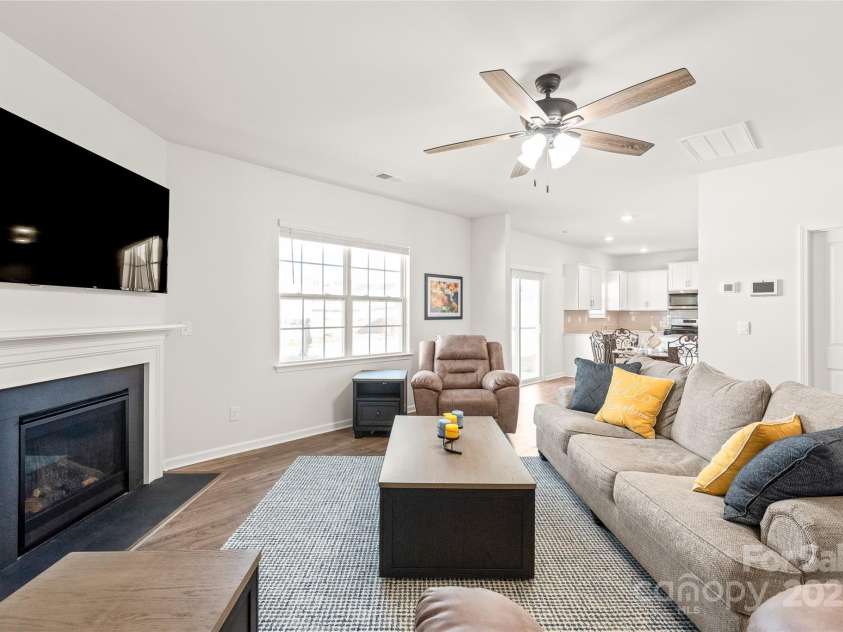 7324 Teague Drive, Gastonia, NC 28056.  MLS# CAR4217797, YatesRealty ID 18793. Family Room with Fireplace