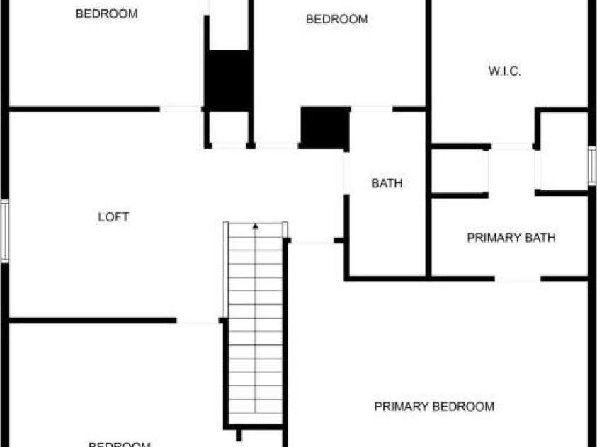7324 Teague Drive, Gastonia, NC 28056.  MLS# CAR4217797, YatesRealty ID 18793. Upstairs Sketch Floor Plan