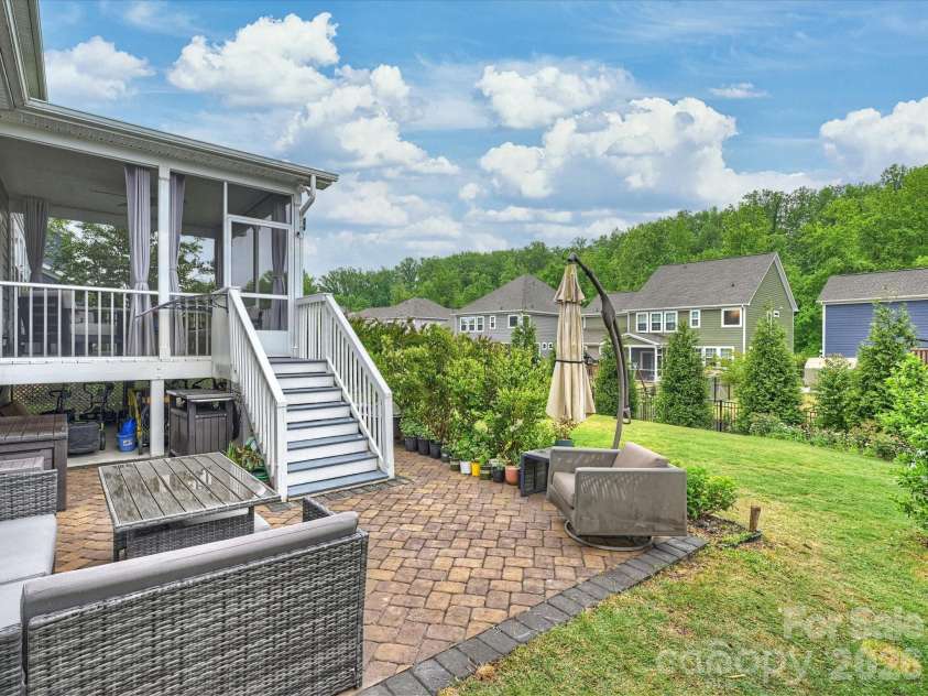 932 Claires Creek Lane, Davidson, NC 28036.  MLS# CAR4370452, YatesRealty ID 18798. Patio 