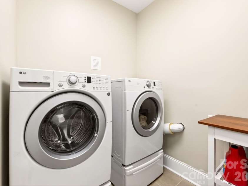 4 Fitzgerald Road, Black Mountain, NC 28711.  MLS# CAR4371041, YatesRealty ID 18801. Laundry room on the main level off the garage and Kitchen.