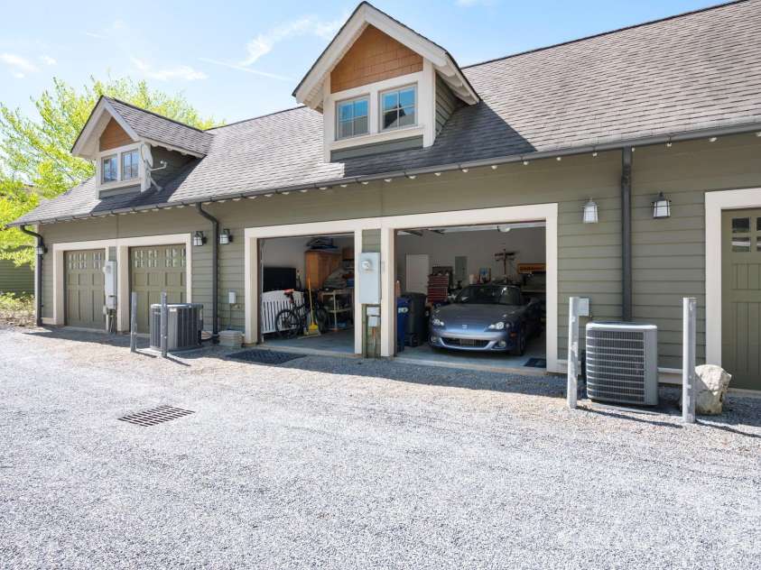 4 Fitzgerald Road, Black Mountain, NC 28711.  MLS# CAR4371041, YatesRealty ID 18801. Rear alleyway entrance to the 2 car garage