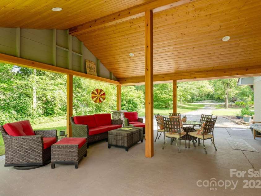 4329 Island Ford Road, Brevard, NC 28712.  MLS# CAR4252076, YatesRealty ID 18801. Another view of outdoor living area or park your cars in class