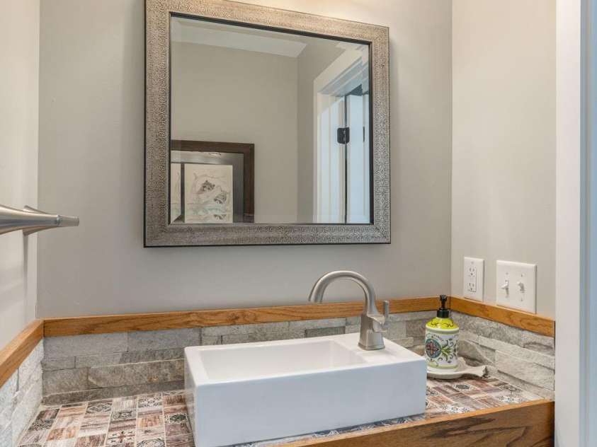 4329 Island Ford Road, Brevard, NC 28712.  MLS# CAR4252076, YatesRealty ID 18801. Half Bath on the Main Floor added during remodel