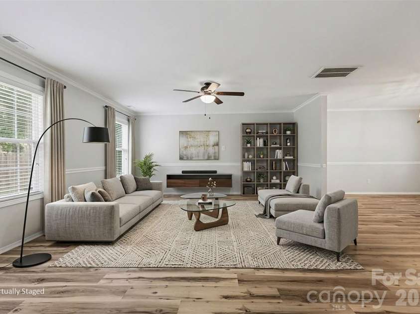 12414 Dervish Lane, Charlotte, NC 28269.  MLS# CAR4372256, YatesRealty ID 18802. Virtually staged