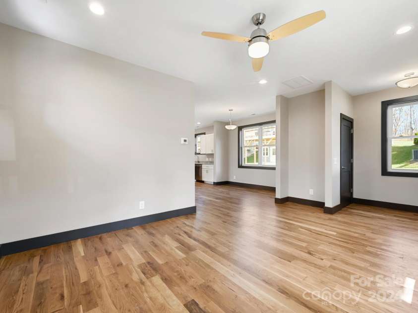 52 Fox Drive, Asheville, NC 28803.  MLS# CAR4201409, YatesRealty ID 1881. Ceiling fan in Living Room