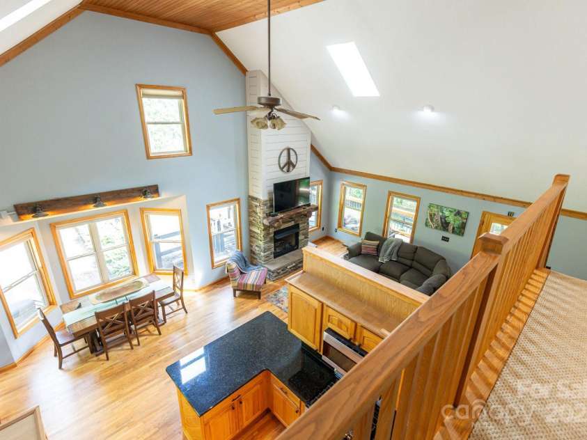 1645 Hickory Springs Road, Burnsville, NC 28714.  MLS# CAR4260205, YatesRealty ID 18810. View from the bonus room area