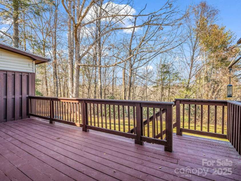 60 Vista View Court, Etowah, NC 28729.  MLS# CAR4217960, YatesRealty ID 18822. Back Deck