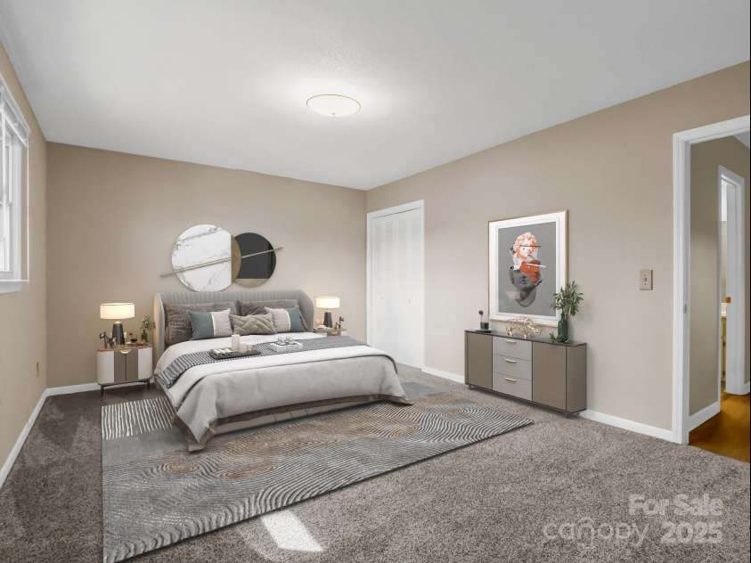 60 Vista View Court, Etowah, NC 28729.  MLS# CAR4217960, YatesRealty ID 18822. Virtually Staged 2nd Bedroom
