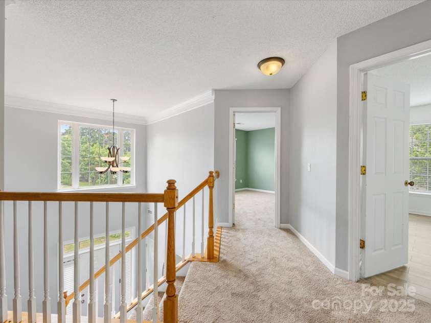 12529 Old Timber Road, Charlotte, NC 28269.  MLS# CAR4265449, YatesRealty ID 18823. Upstairs landing