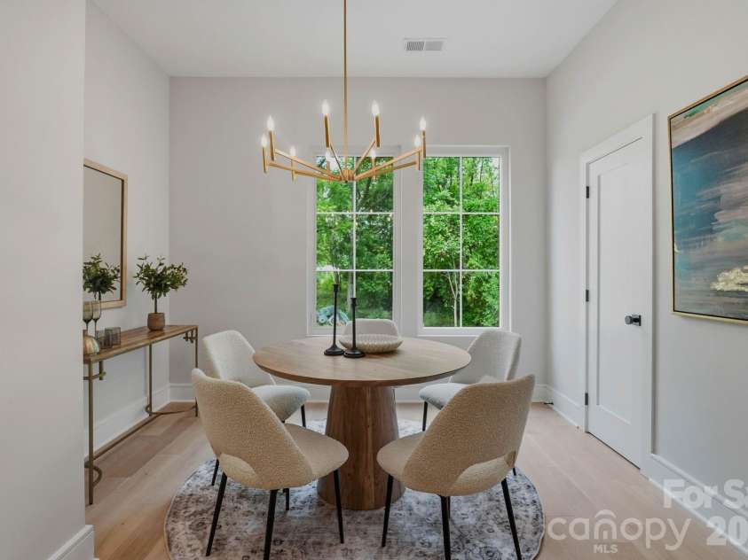 610 16th Street, Charlotte, NC 28206.  MLS# CAR4328794, YatesRealty ID 1883. Dining area.Staged model as example of this floorplan.