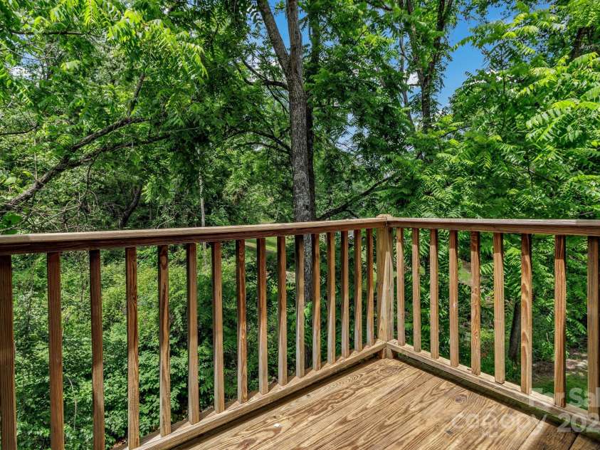 222 New Stock Road, Weaverville, NC 28787.  MLS# CAR4266697, YatesRealty ID 18833. Unit B  - Balcony of Kitchen