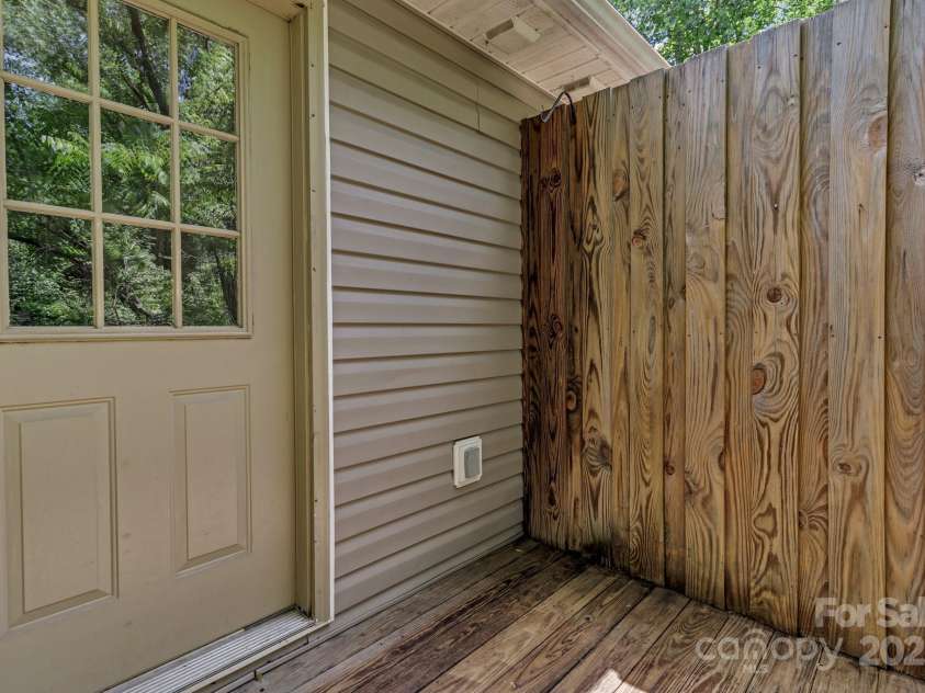 222 New Stock Road, Weaverville, NC 28787.  MLS# CAR4266697, YatesRealty ID 18833. Unit B  - Balcony of Kitchen