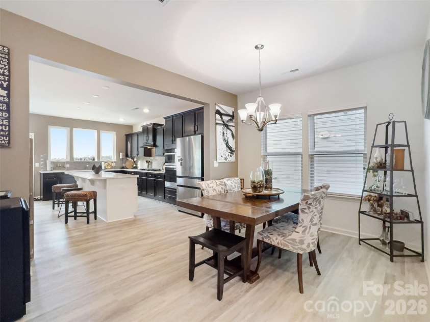 24089 Sailfish Drive, Lancaster, SC 29720.  MLS# CAR4357005, YatesRealty ID 18835. Dining room with kitchen in the rear