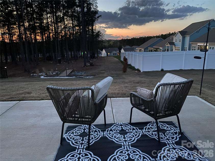 24089 Sailfish Drive, Lancaster, SC 29720.  MLS# CAR4357005, YatesRealty ID 18835. Everyday backyard sunset view 