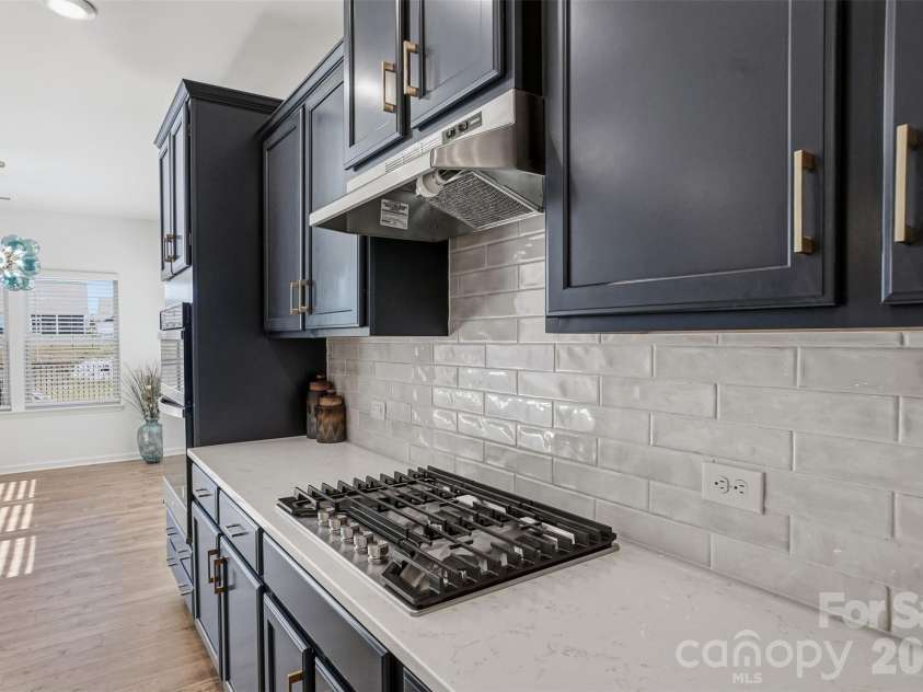 40184 Crooked Stick Drive, Lancaster, SC 29720.  MLS# CAR4356977, YatesRealty ID 18836. Gas stove, sleek backsplash