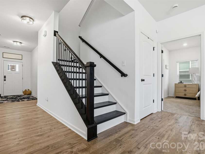 40184 Crooked Stick Drive, Lancaster, SC 29720.  MLS# CAR4356977, YatesRealty ID 18836. Staircase to 2nd level