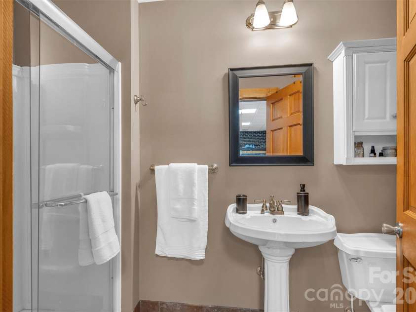 105 Winchester Drive, Shelby, NC 28152.  MLS# CAR4375983, YatesRealty ID 18850. Basement bathroom